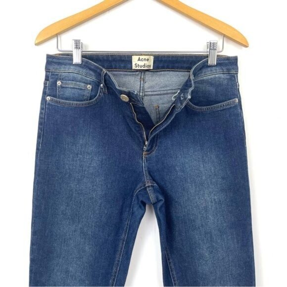 Acne Skin 5 Skinny Jeans Color Used Blue 30 X 32 - Picture 4 of 10